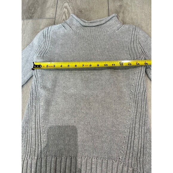 J. Crew Always 1988 Gray Chunky Knit Rollneck Pullover Sweater Size XXS - Picture 8 of 15